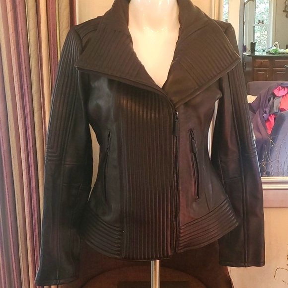 Nwt Vince Camuto lamb leather jacket small - Picture 1 of 9